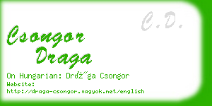 csongor draga business card